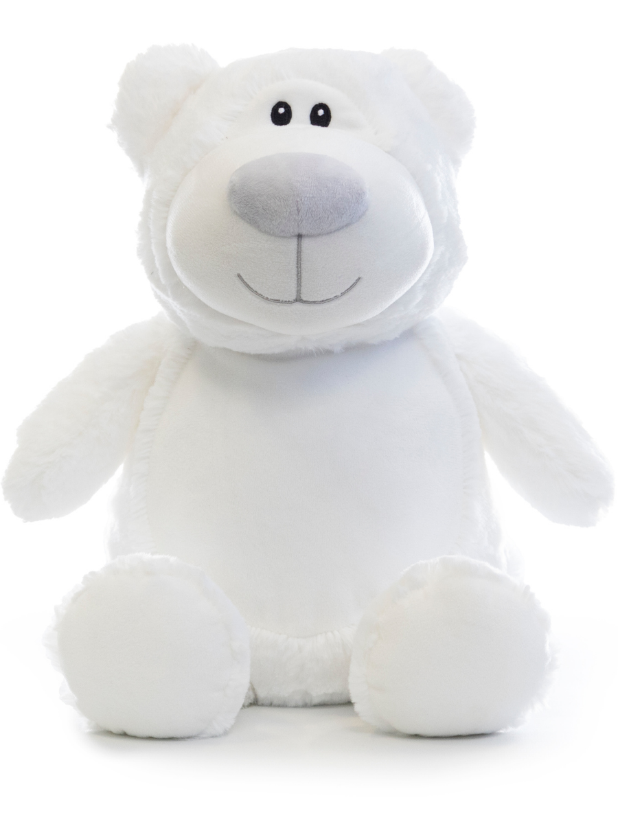 L'ours blanc au nez gris